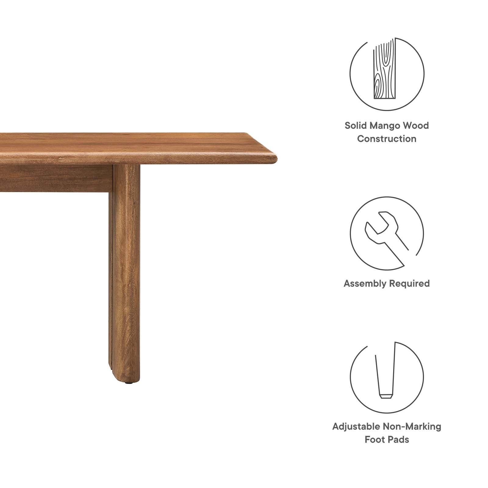 Amistad 72" Wood Bench By Modway - EEI-6345 | Benches - 17