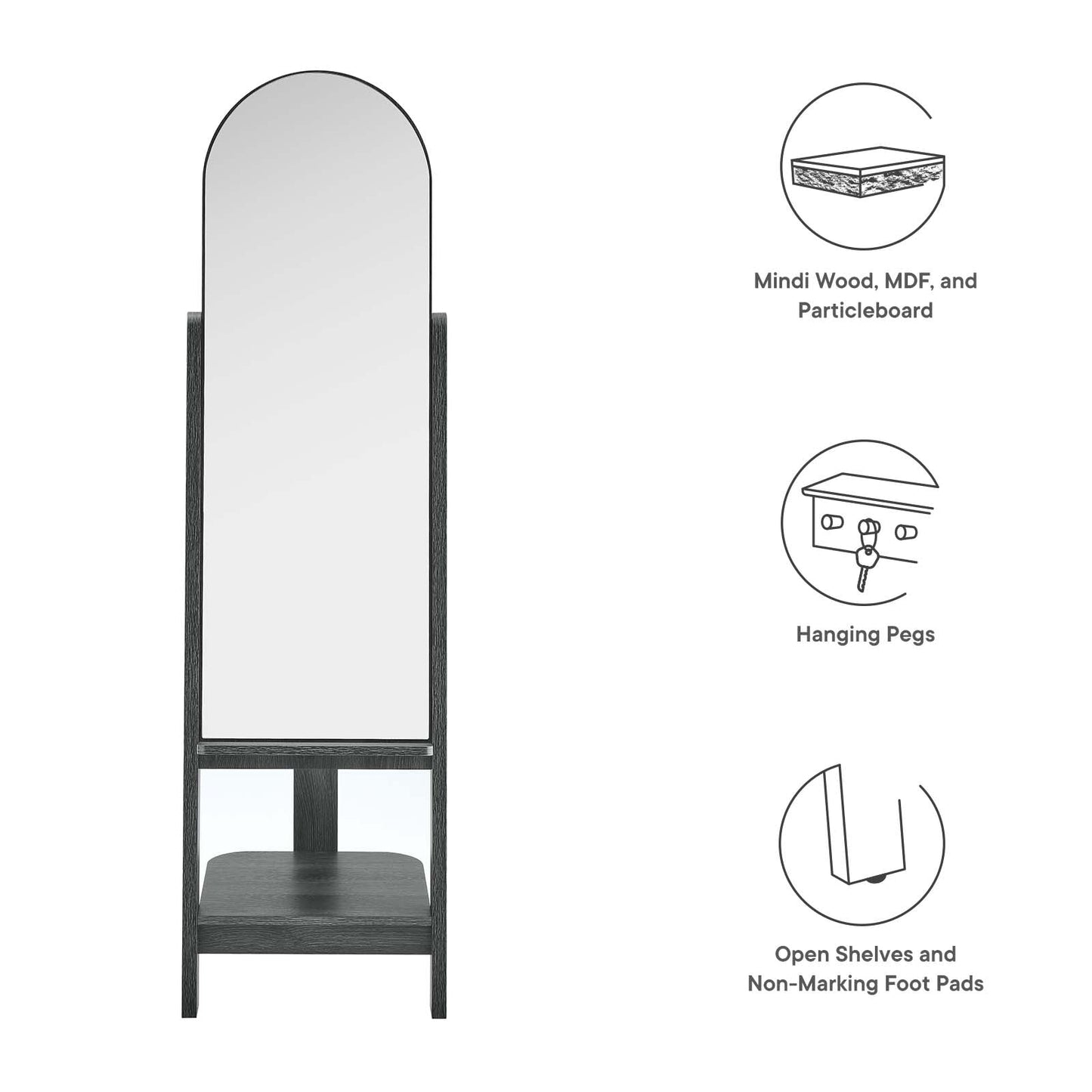 Ascend Standing Mirror By Modway - EEI-6346 | Mirrors - 10