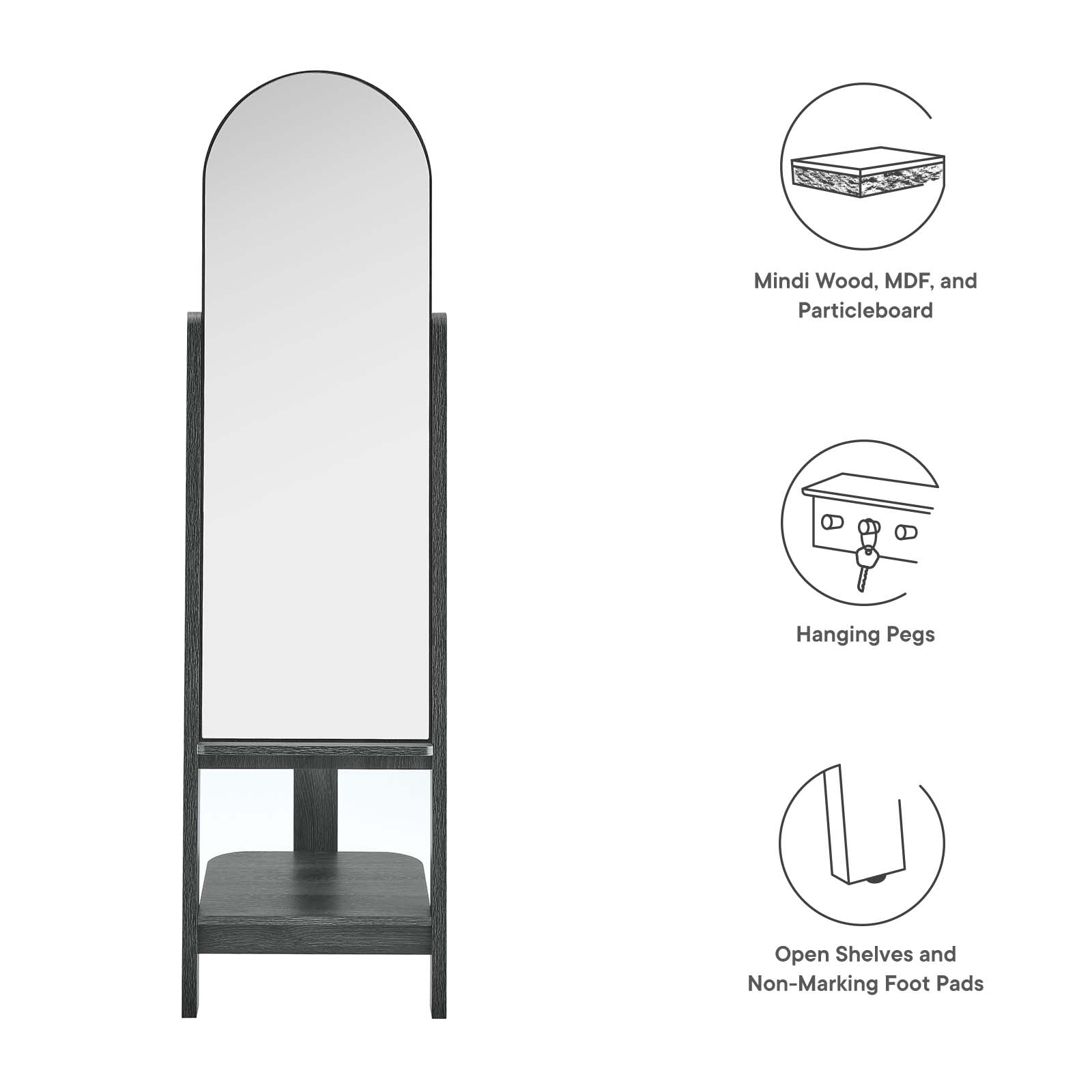 Ascend Standing Mirror By Modway - EEI-6346 | Mirrors - 10
