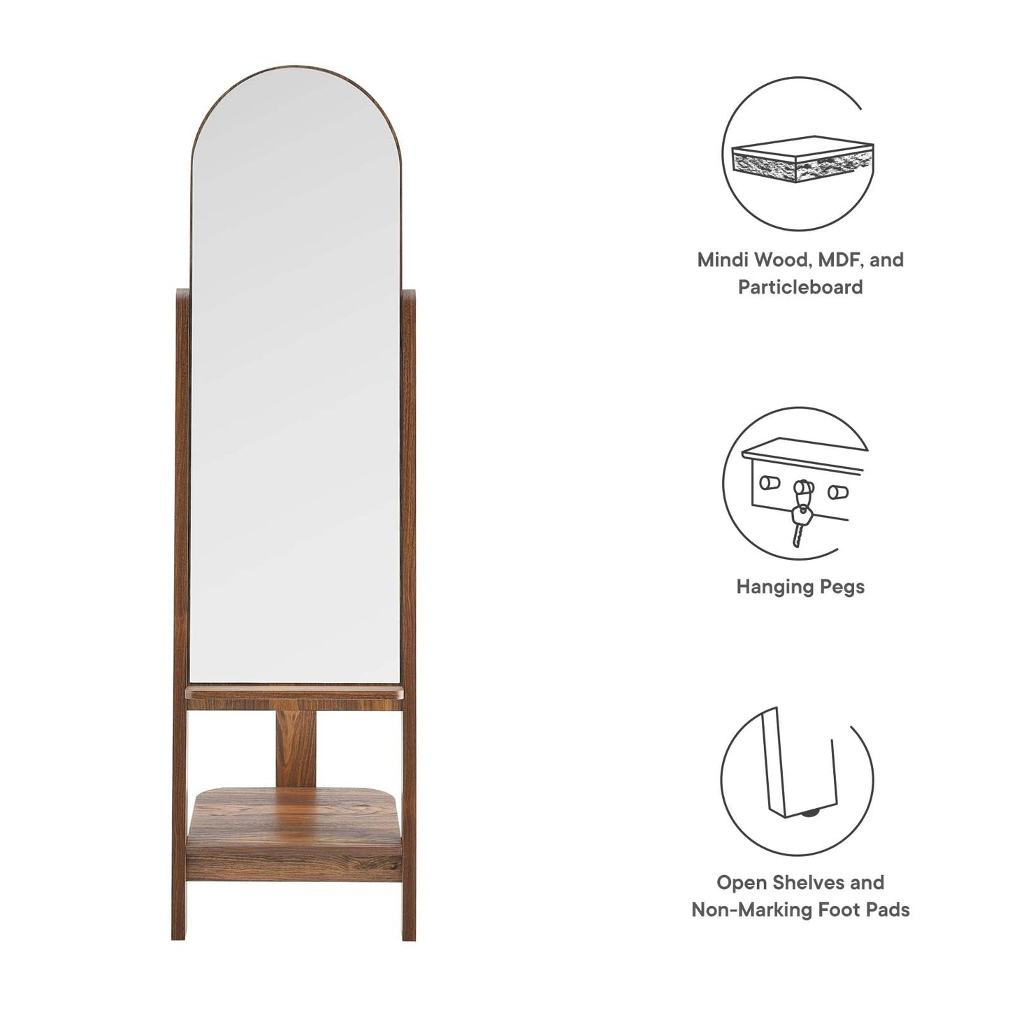 Ascend Standing Mirror By Modway - EEI-6346 | Mirrors - 30