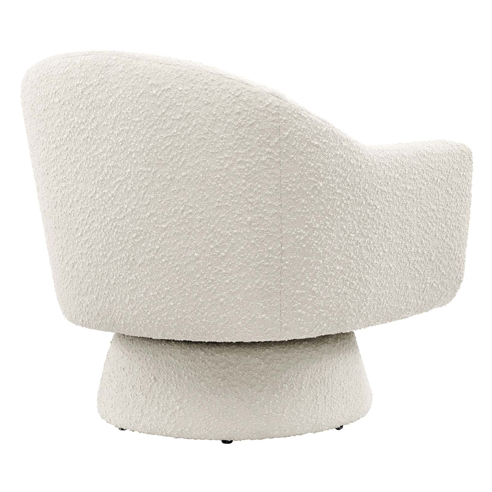 Astral Boucle Fabric Boucle Fabric Swivel Chair By Modway - EEI-6359 | Armchairs - 3