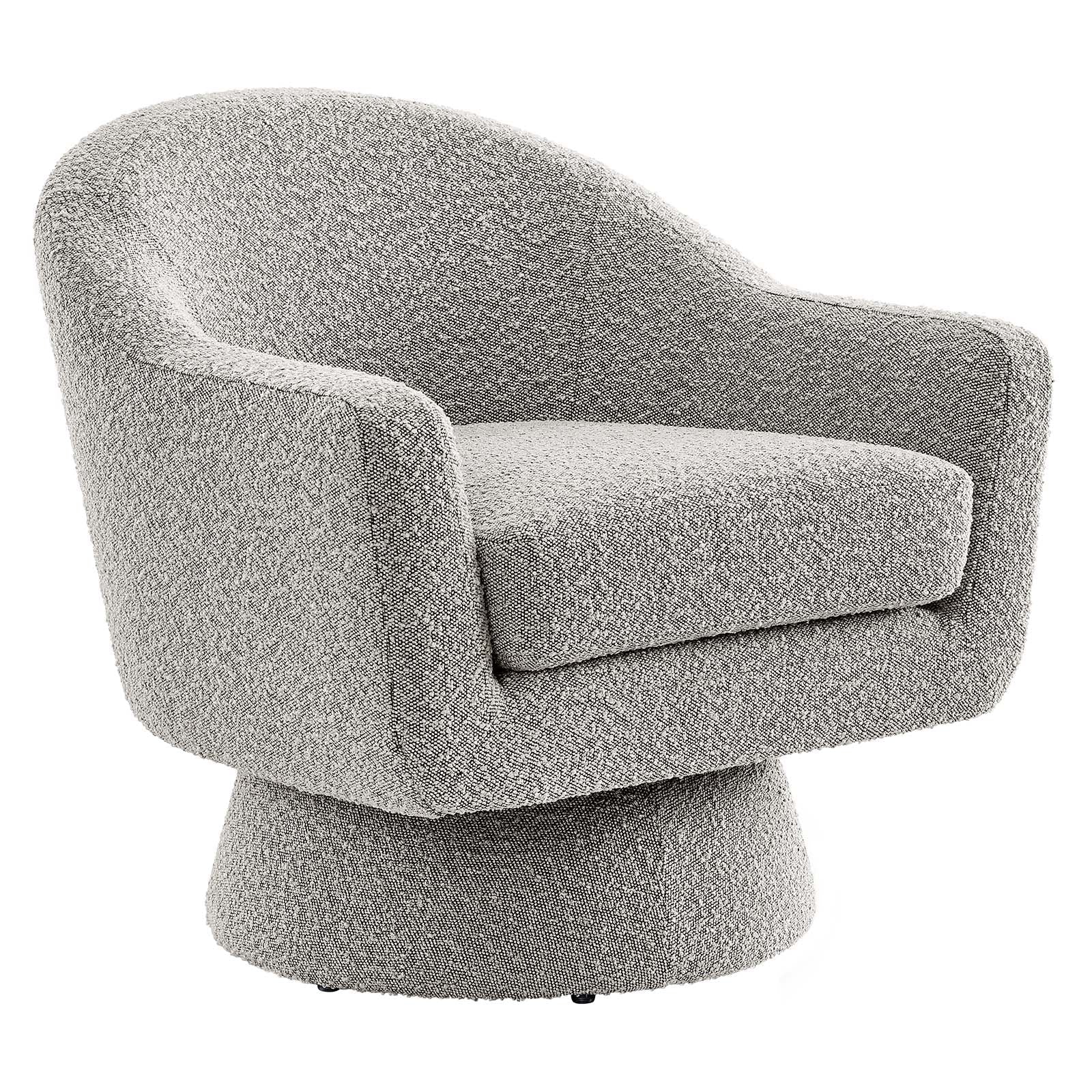 Astral Boucle Fabric Boucle Fabric Swivel Chair By Modway - EEI-6359 | Armchairs - 9