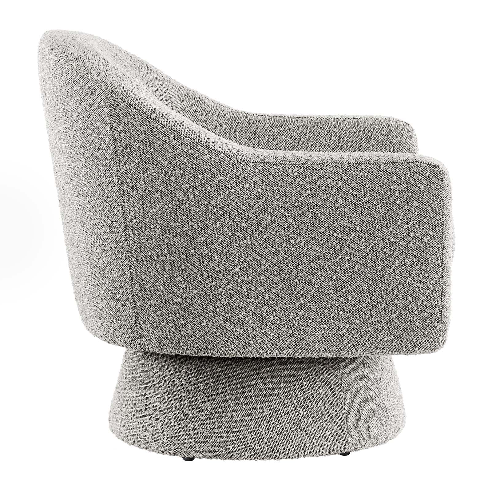 Astral Boucle Fabric Boucle Fabric Swivel Chair By Modway - EEI-6359 | Armchairs - 10