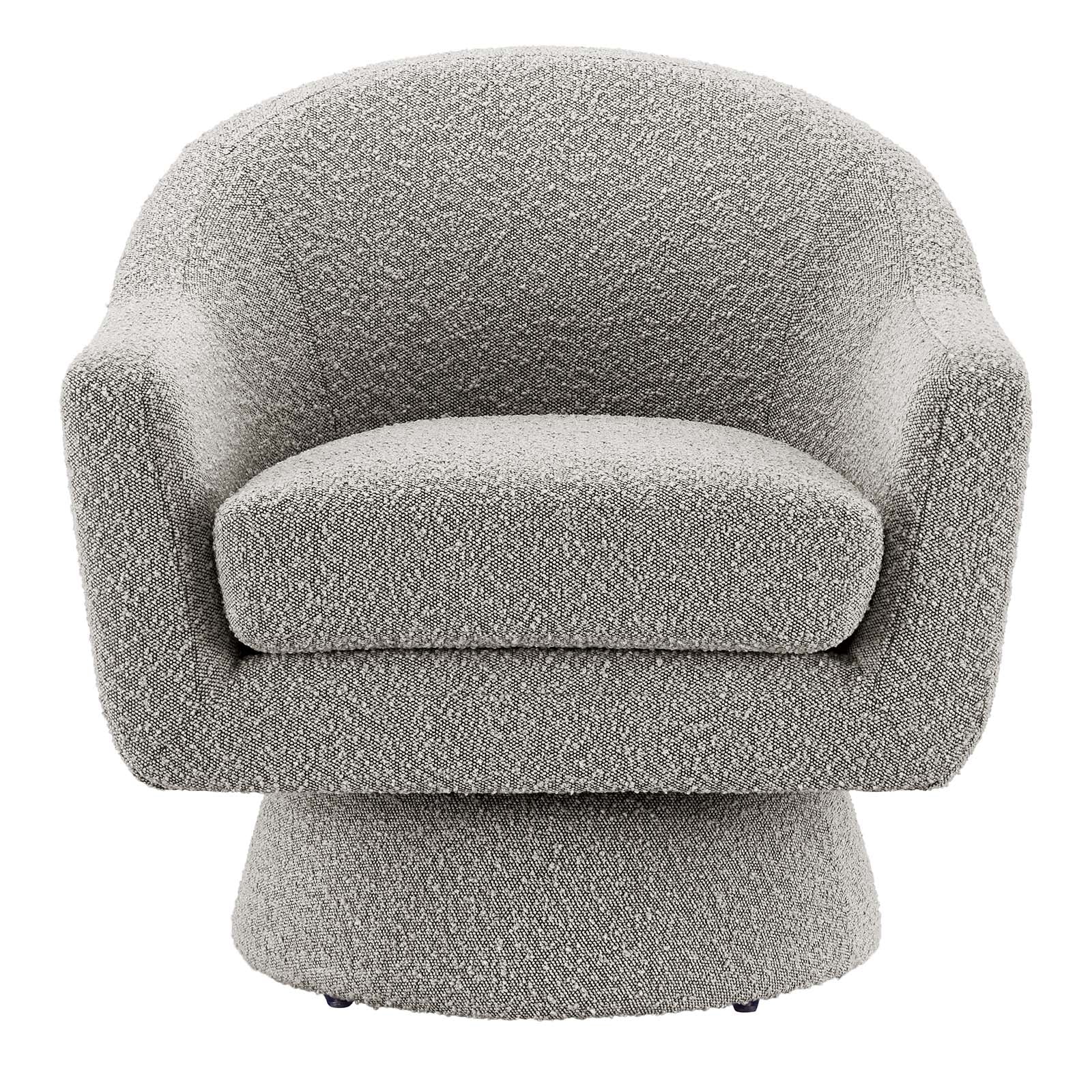 Astral Boucle Fabric Boucle Fabric Swivel Chair By Modway - EEI-6359 | Armchairs - 12