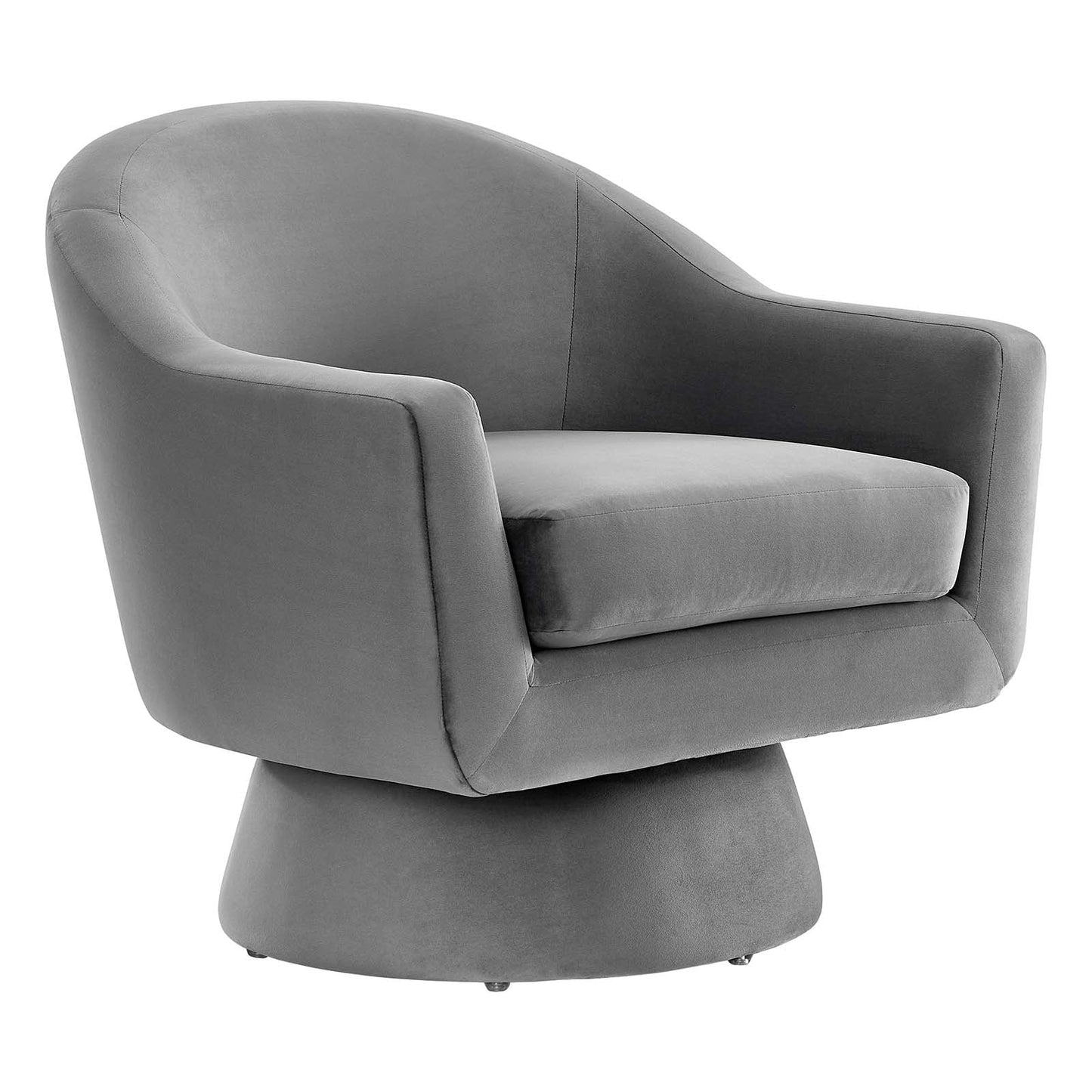 Astral Performance Velvet Fabric and Wood Swivel Chair By Modway - EEI-6360 | Armchairs - 2