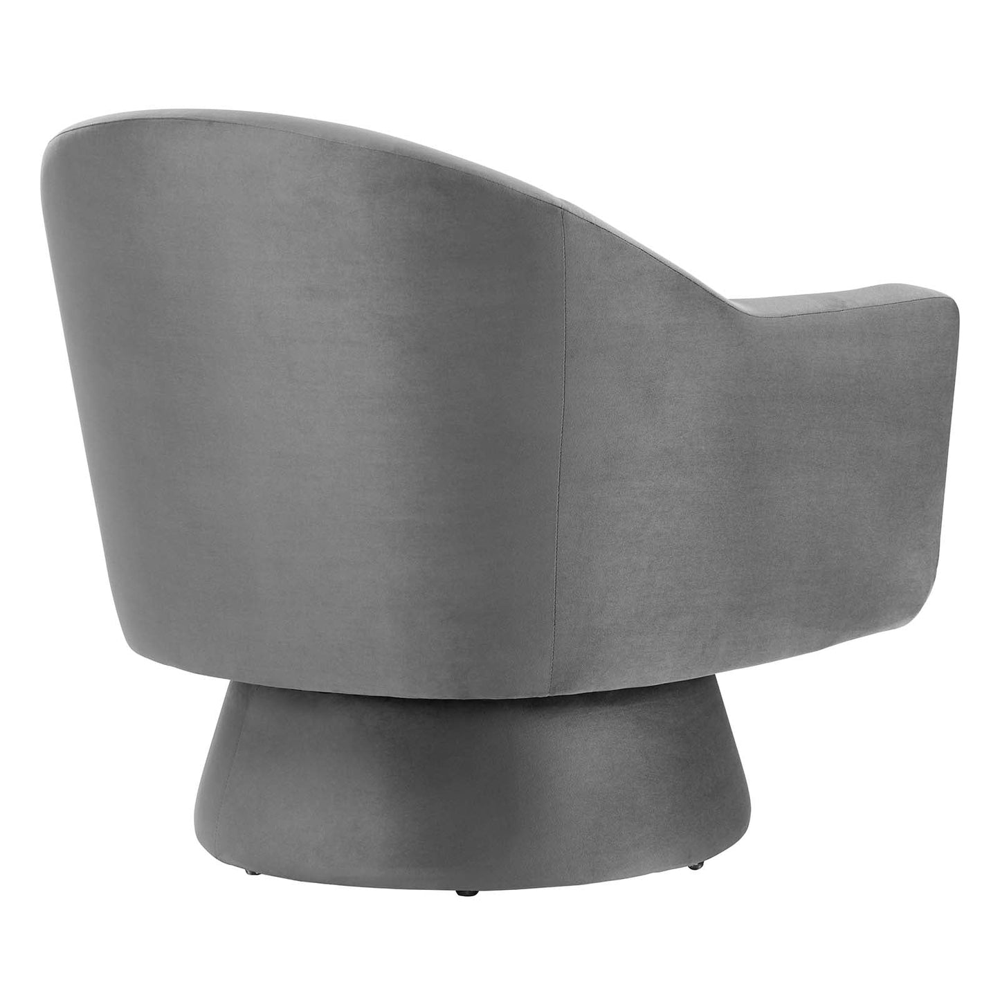 Astral Performance Velvet Fabric and Wood Swivel Chair By Modway - EEI-6360 | Armchairs - 4