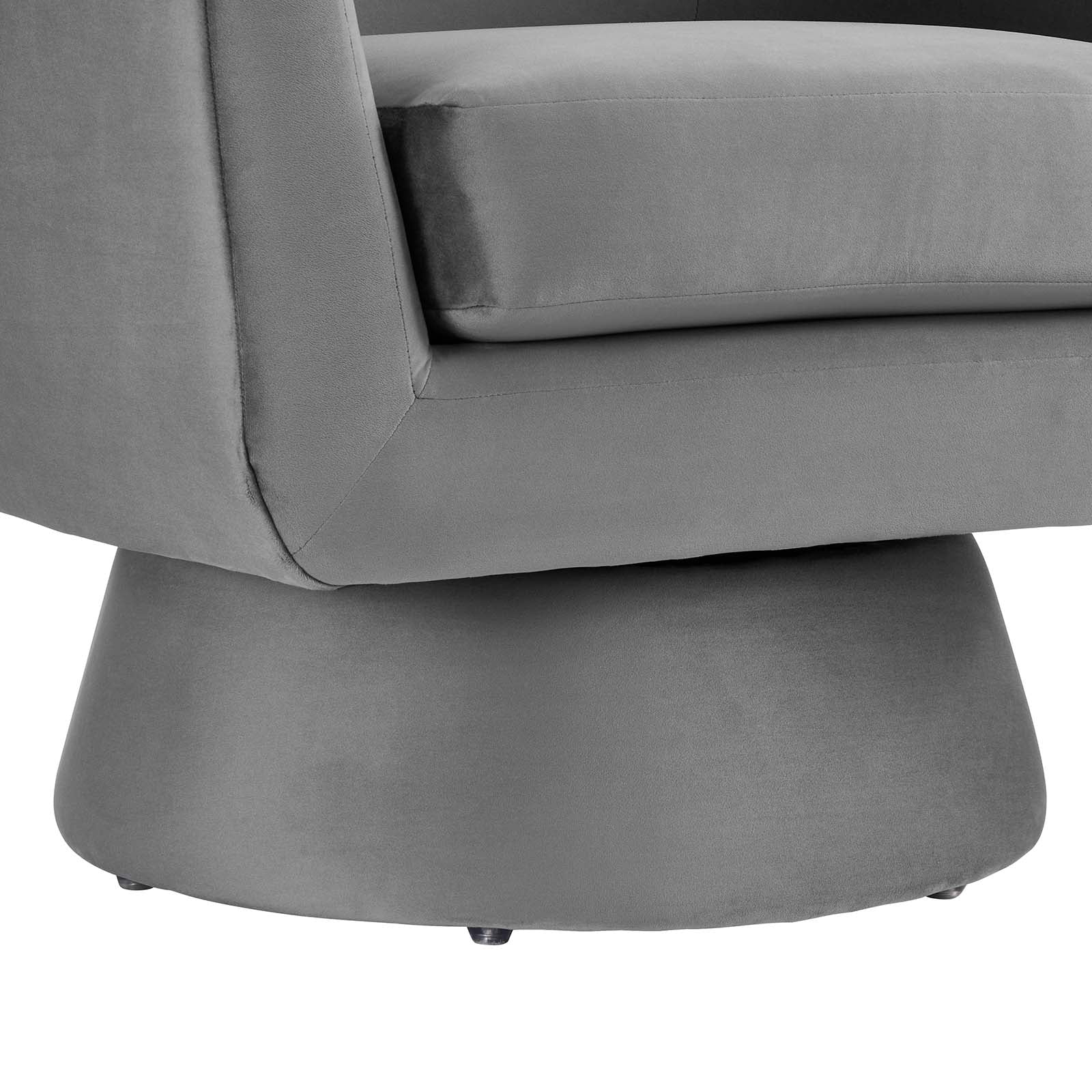 Astral Performance Velvet Fabric and Wood Swivel Chair By Modway - EEI-6360 | Armchairs - 6