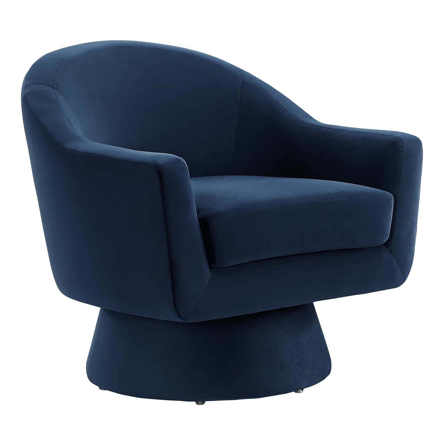 Astral Performance Velvet Fabric and Wood Swivel Chair By Modway - EEI-6360 | Armchairs - 9