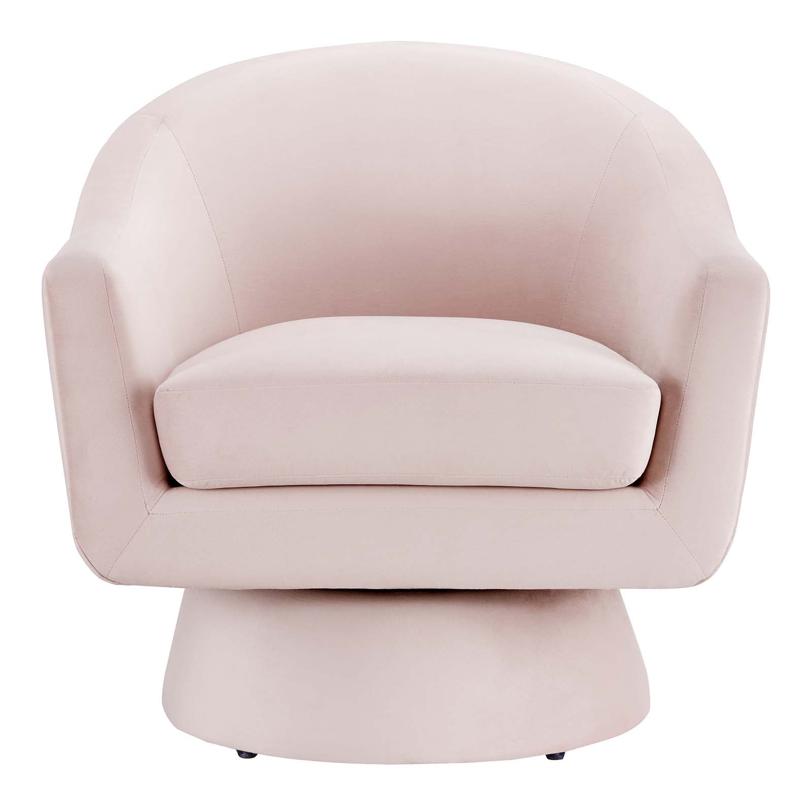 Astral Performance Velvet Fabric and Wood Swivel Chair By Modway - EEI-6360 | Armchairs - 20