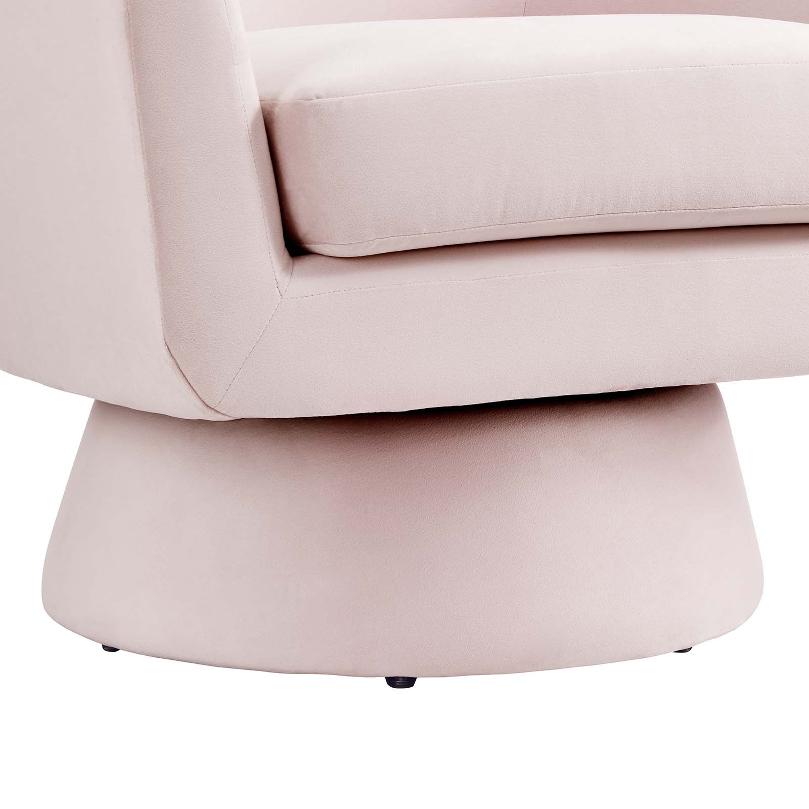 Astral Performance Velvet Fabric and Wood Swivel Chair By Modway - EEI-6360 | Armchairs - 21