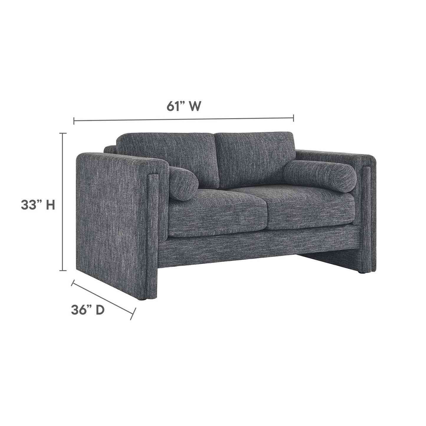 Visible Fabric Loveseat By Modway - EEI-6375 | Loveseats | Modishstore - 8