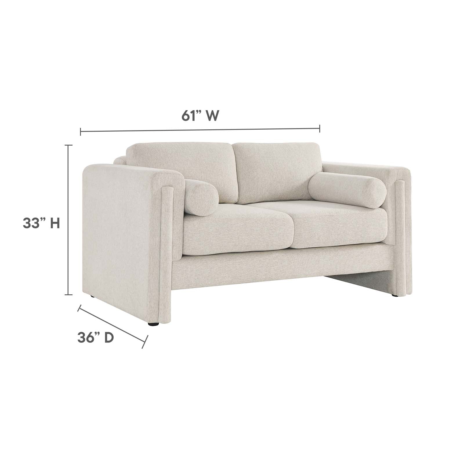 Visible Fabric Loveseat By Modway - EEI-6375 | Loveseats | Modishstore - 16