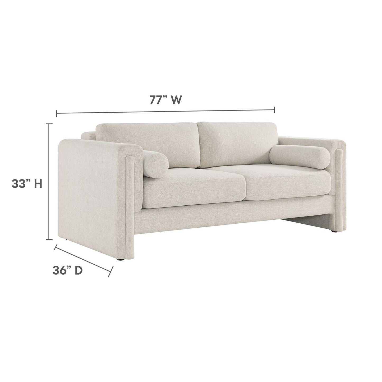 Visible Fabric Sofa By Modway - EEI-6377 | Sofas | Modishstore - 16