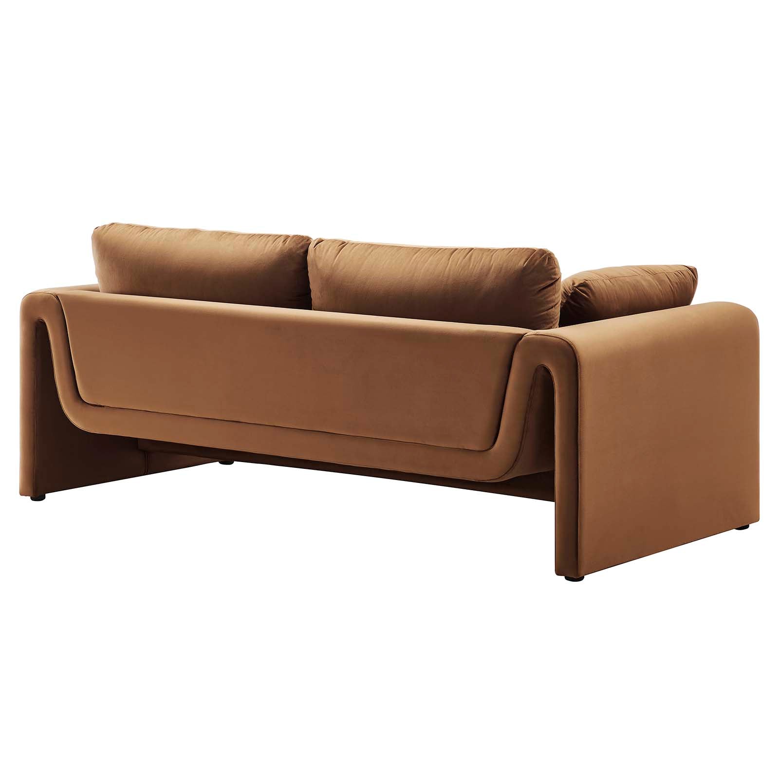 Waverly Performance Velvet Sofa By Modway - EEI-6382 | Sofas | Modishstore - 3