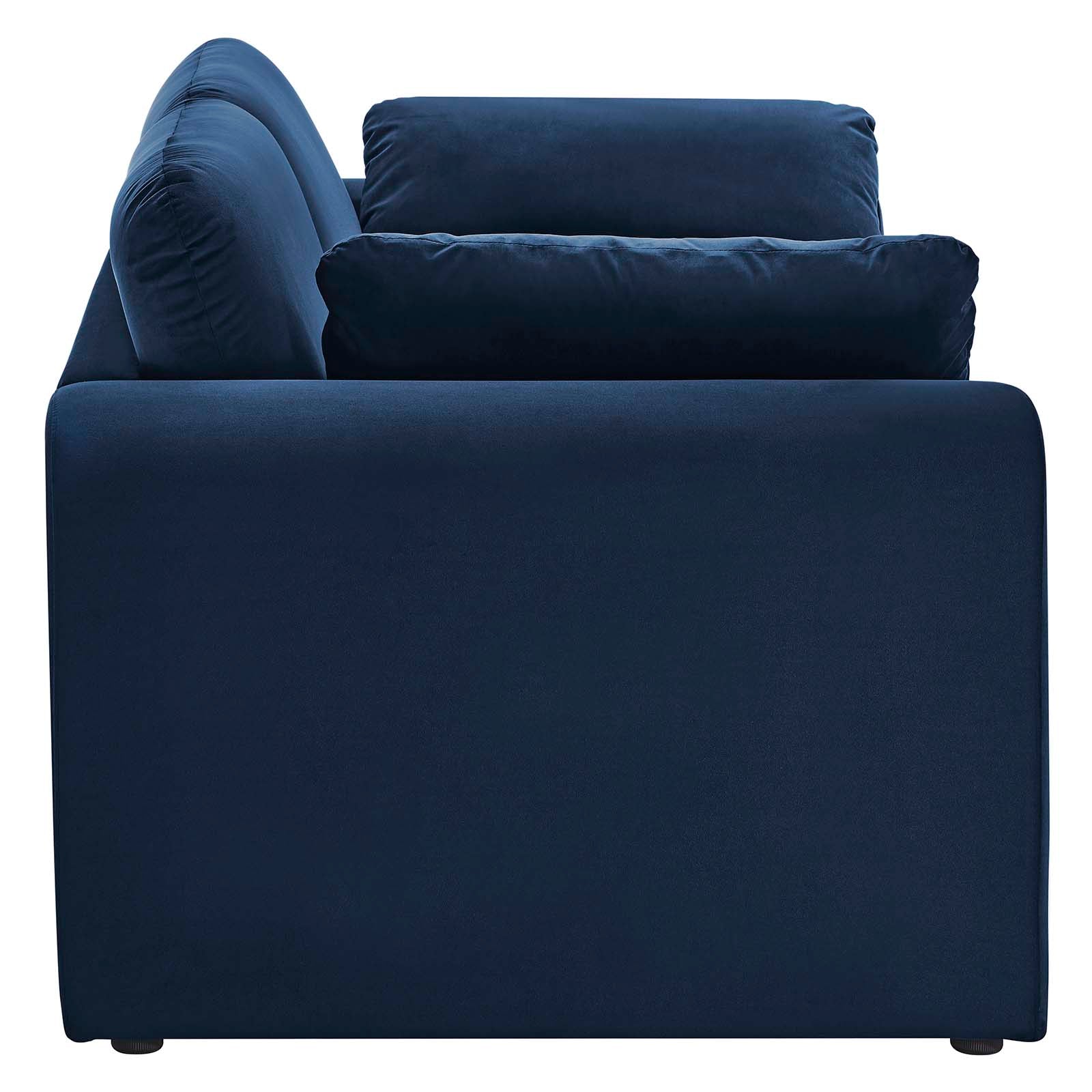 Waverly Performance Velvet Sofa By Modway - EEI-6382 | Sofas | Modishstore - 18