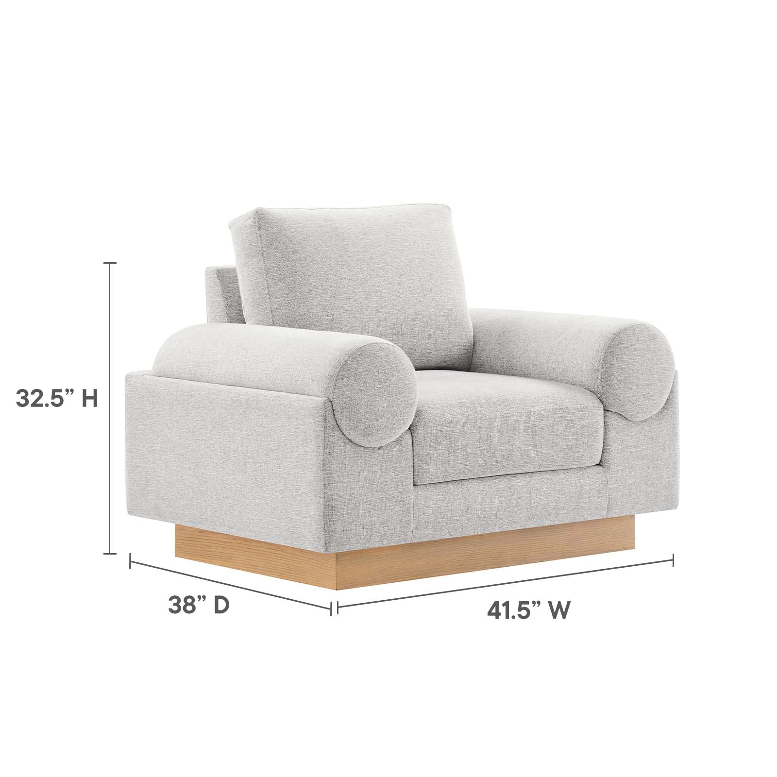 Oasis Upholstered Fabric Armchair By Modway - EEI-6402 | Armchairs | Modishstore - 23