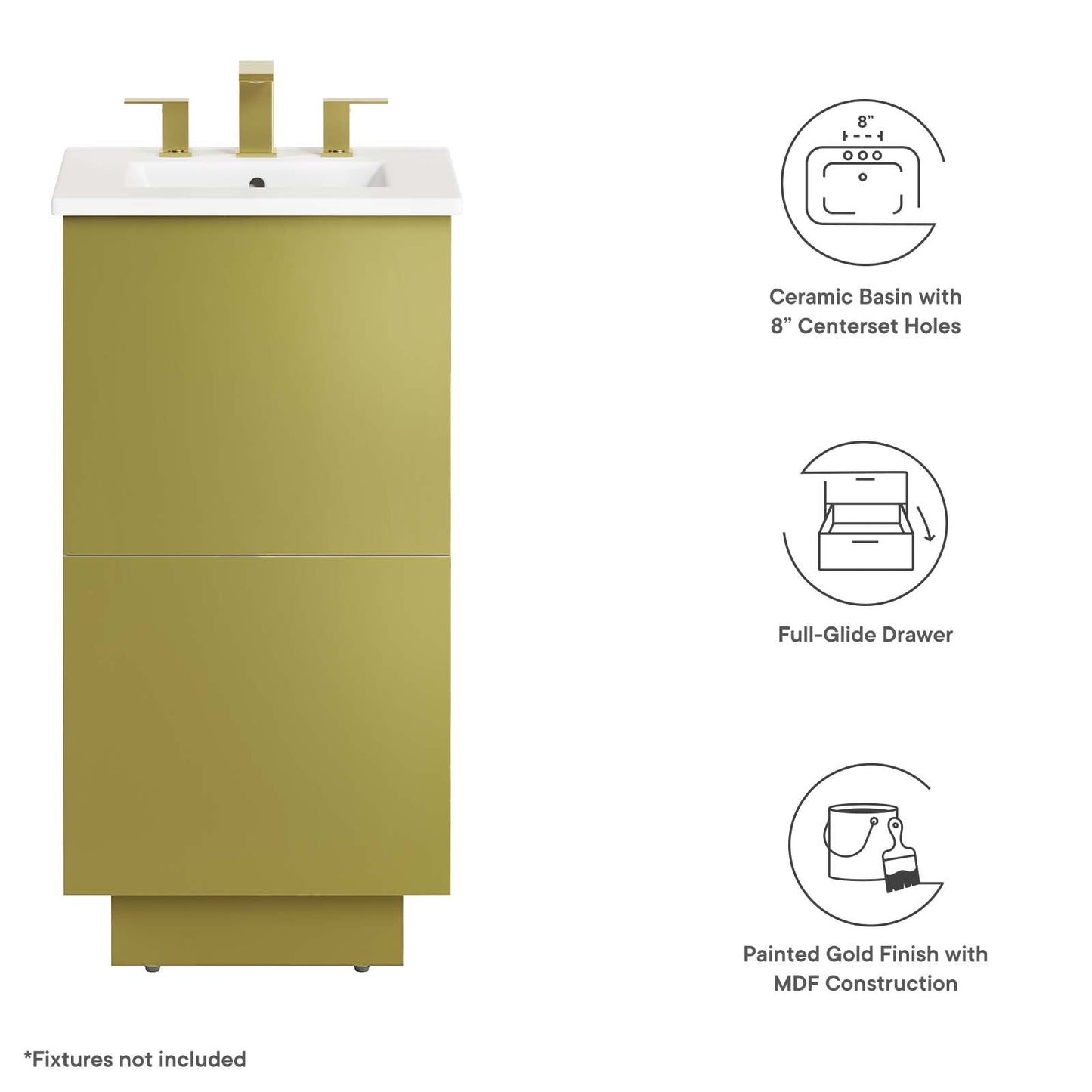 Quantum 18" Bathroom Vanity By Modway - EEI-6423 | Bathroom Accessories | Modway - 6