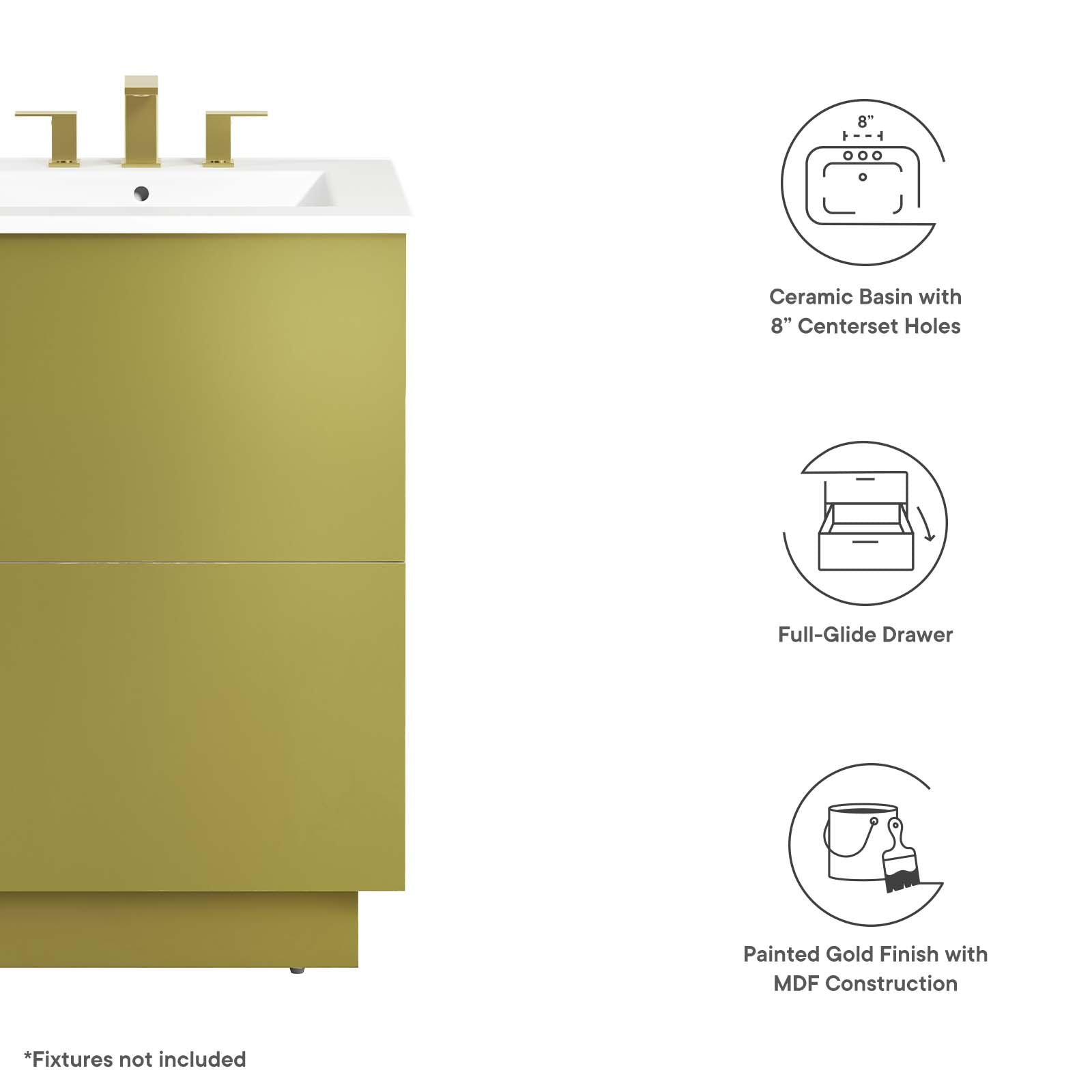 Quantum 24" Bathroom Vanity By Modway - EEI-6425 | Bathroom Accessories | Modway - 6