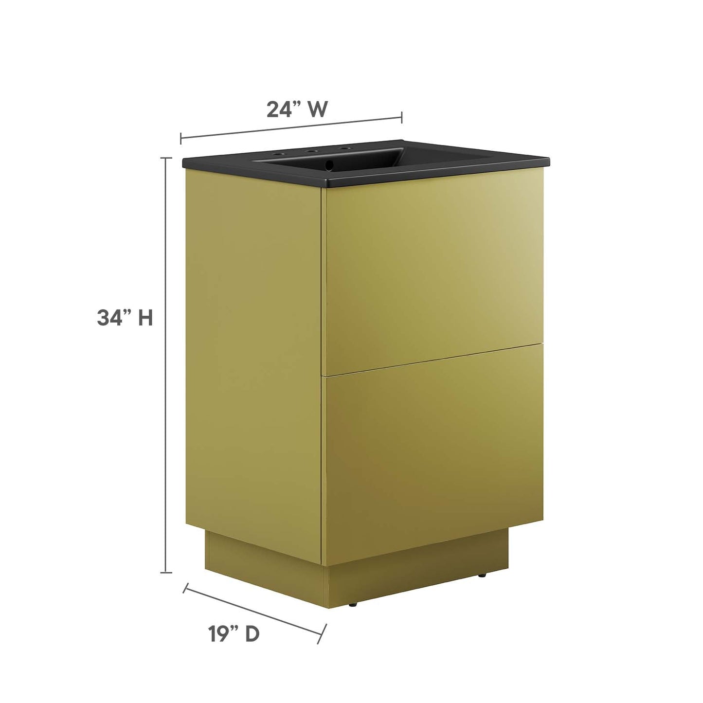 Quantum 24" Bathroom Vanity By Modway - EEI-6426 | Bathroom Accessories | Modway - 5