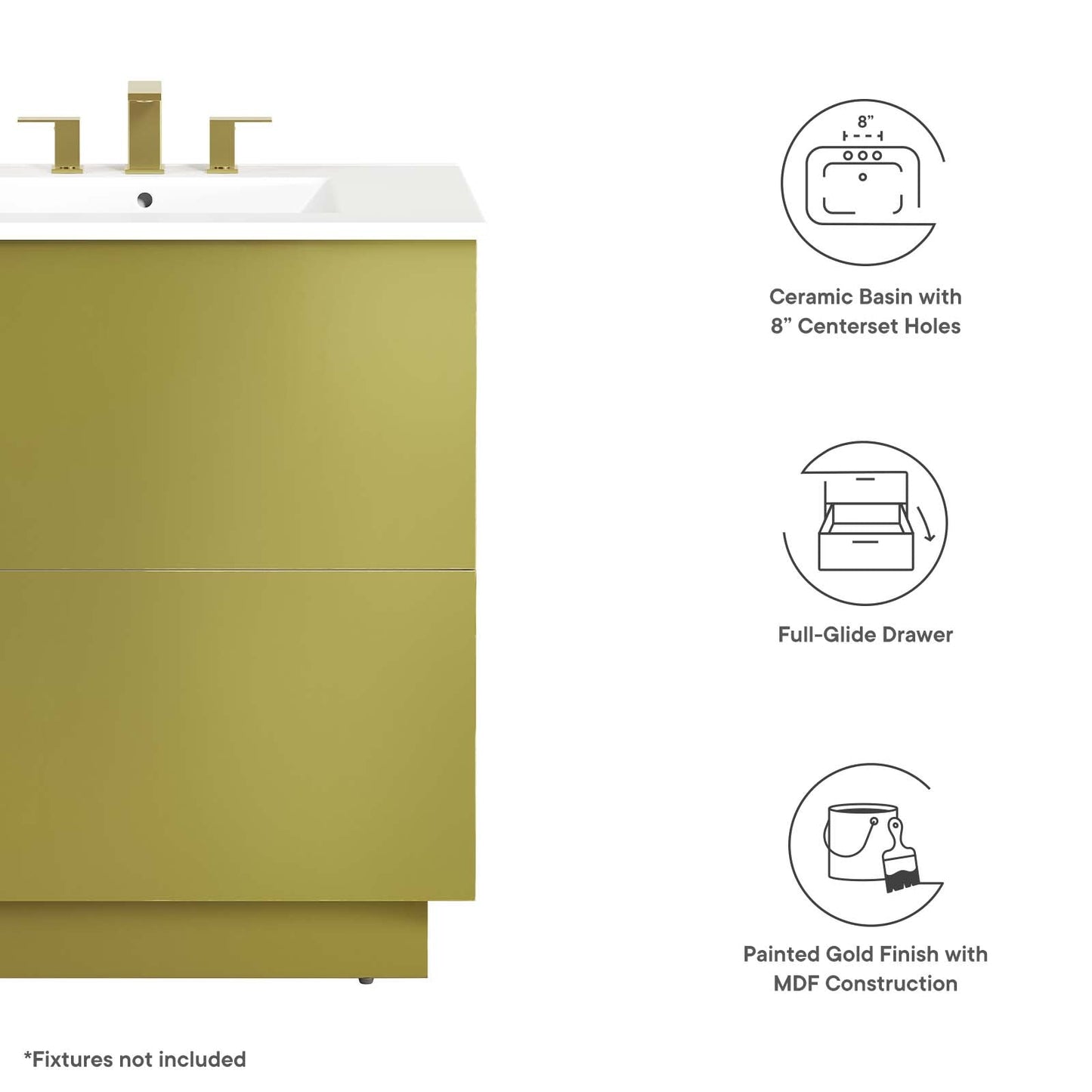 Quantum 30" Bathroom Vanity By Modway - EEI-6427 | Bathroom Accessories | Modway - 6