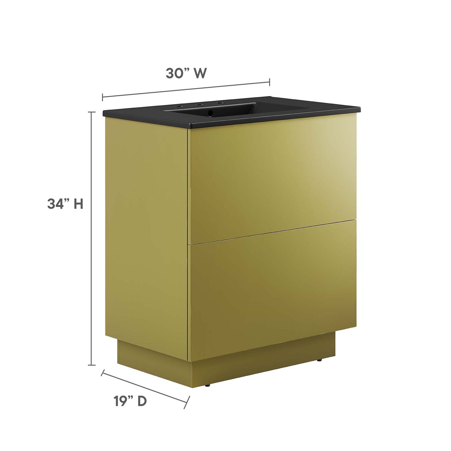 Quantum 30" Bathroom Vanity By Modway - EEI-6428 | Bathroom Accessories | Modway - 5