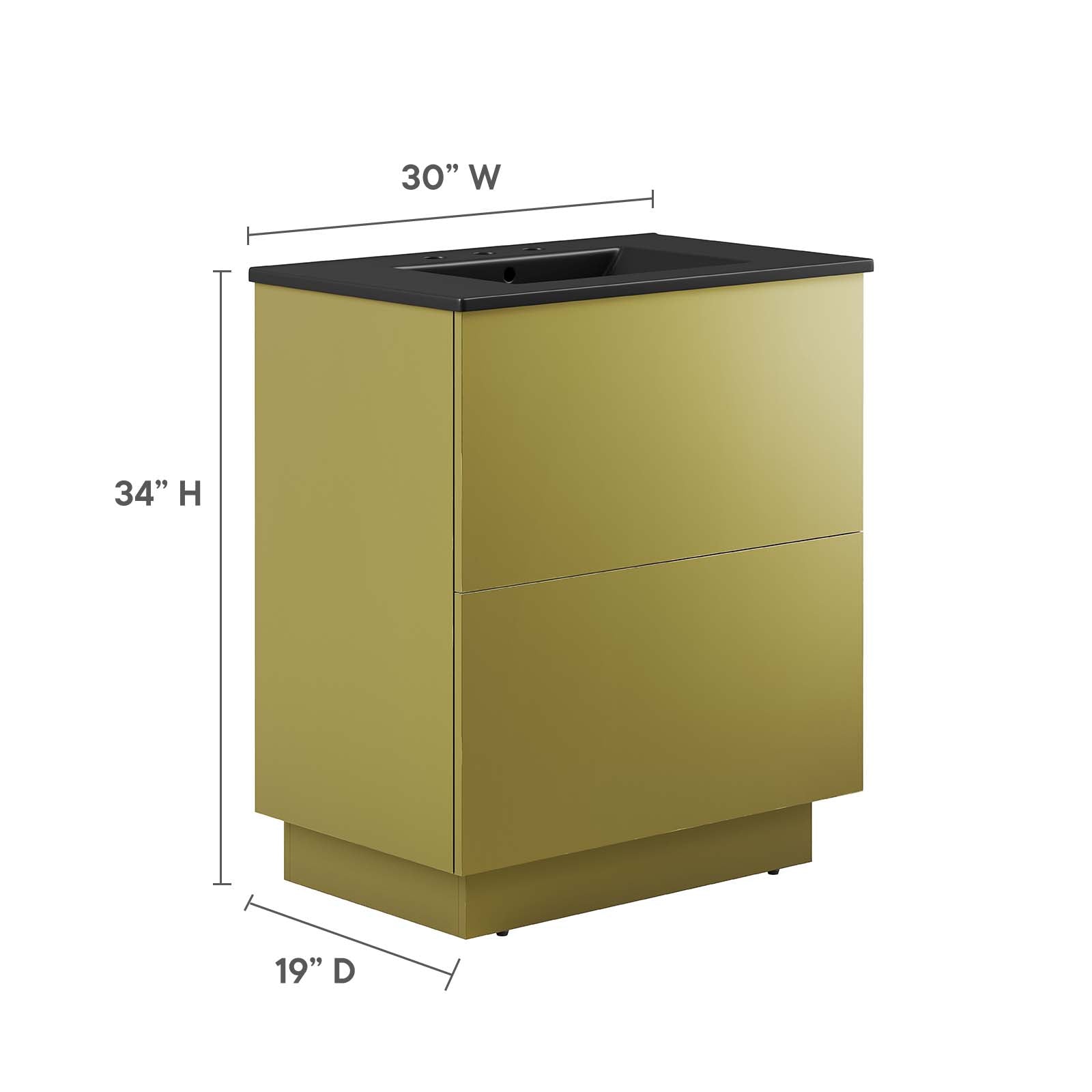 Quantum 30" Bathroom Vanity By Modway - EEI-6428 | Bathroom Accessories | Modway - 5
