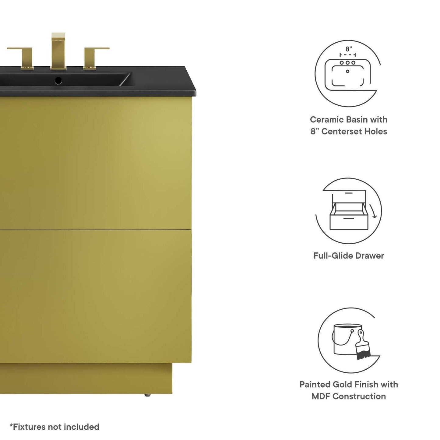 Quantum 30" Bathroom Vanity By Modway - EEI-6428 | Bathroom Accessories | Modway - 6