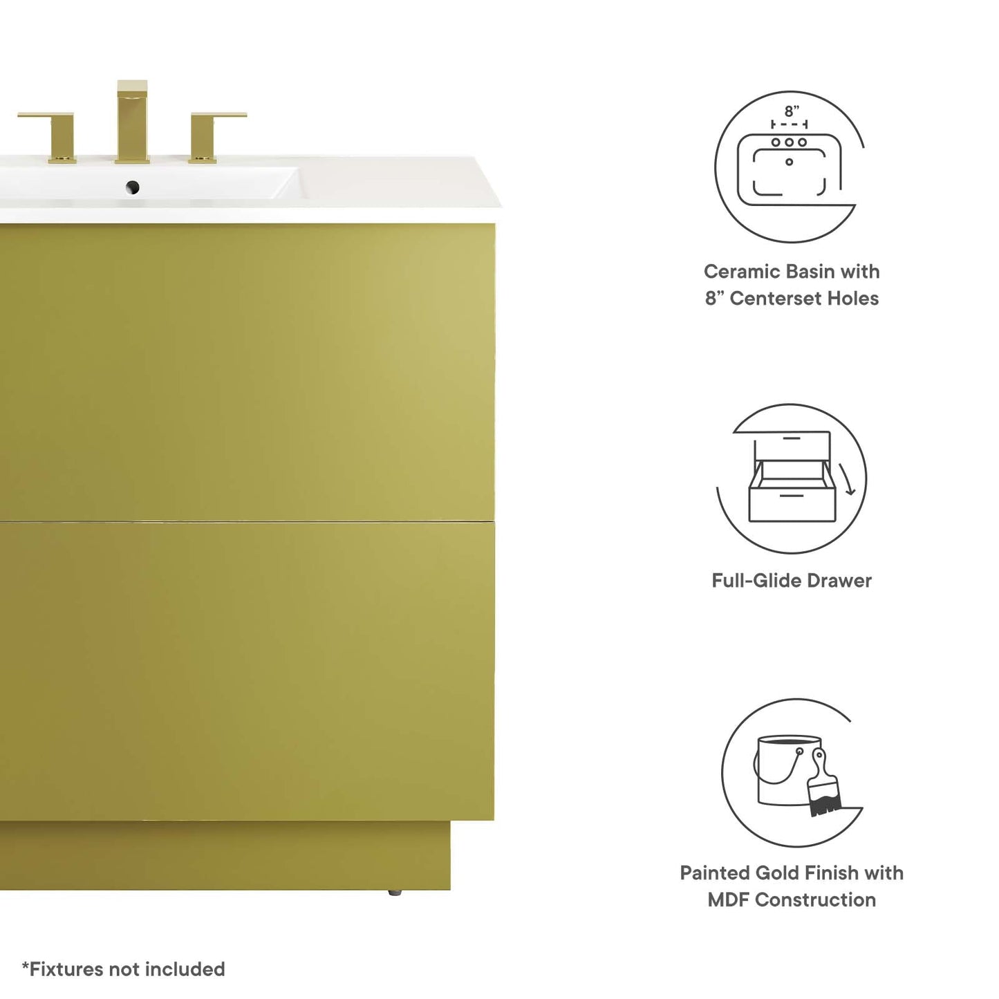 Quantum 36" Bathroom Vanity By Modway - EEI-6429 | Bathroom Accessories | Modway - 6