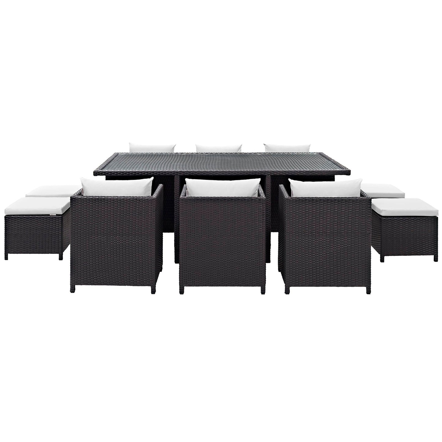 Reversal 11 Piece Outdoor Patio Dining Set By Modway - EEI-644 | Outdoor Dining Sets | Modishstore - 3