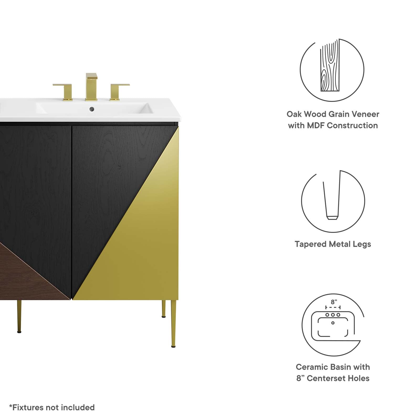 Alchemist 48" Double Sink Bathroom Vanity By Modway - EEI-6468 | Bathroom Accessories | Modway - 6