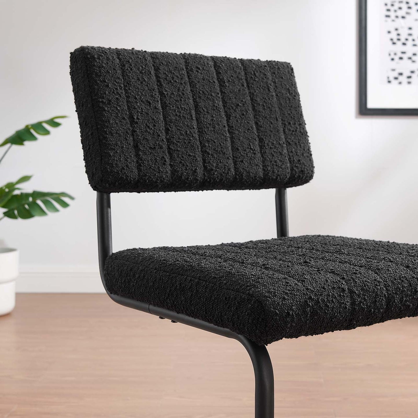 Parity Boucle Dining Side Chairs - Set of 2 By Modway - EEI-6469 | Dining Chairs | Modishstore - 3