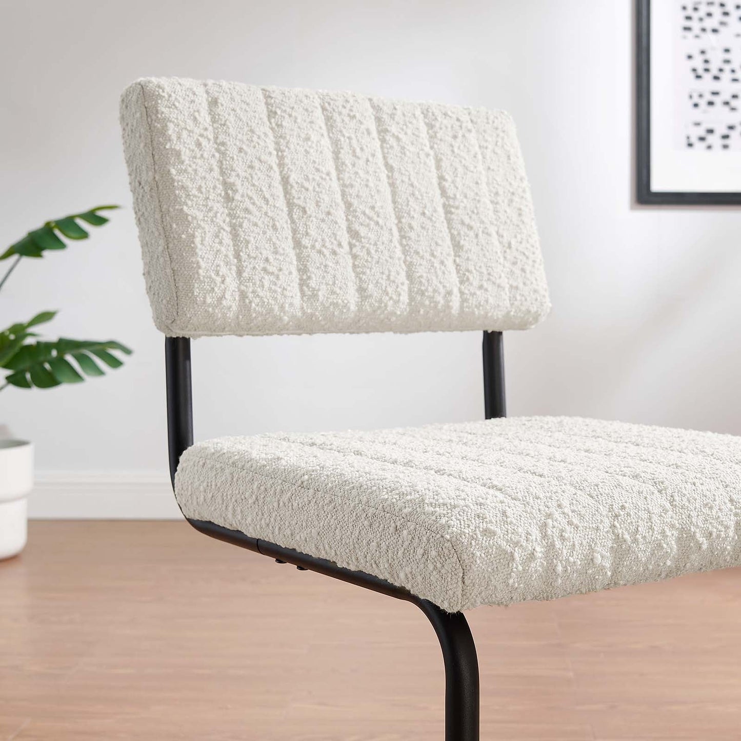 Parity Boucle Dining Side Chairs - Set of 2 By Modway - EEI-6469 | Dining Chairs | Modishstore - 12