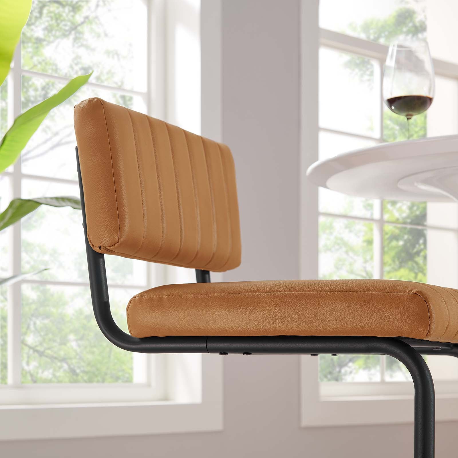 Parity Vegan Leather Bar Stools - Set of 2 By Modway - EEI-6474 | Bar Stools | Modishstore - 3