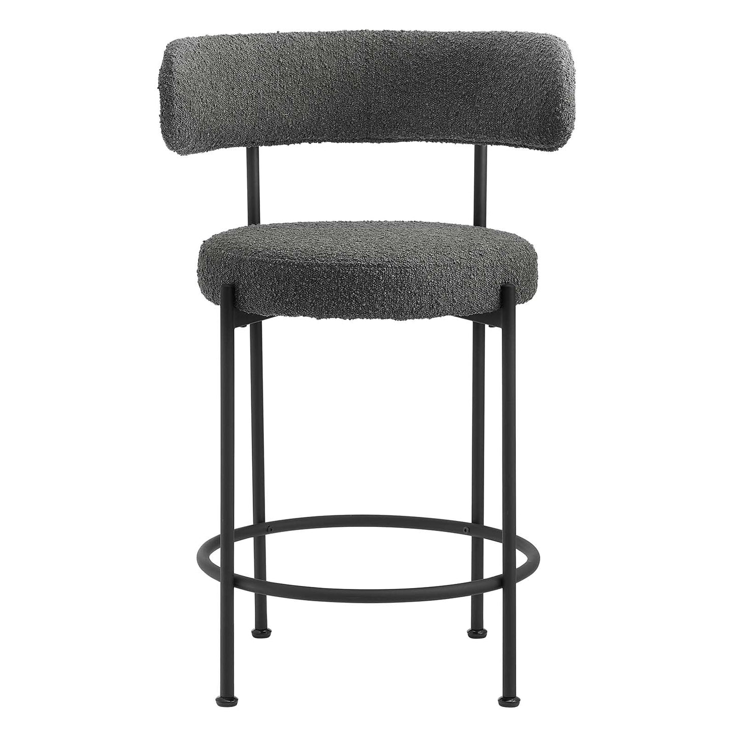 Albie Boucle Fabric Counter Stools - Set of 2 By Modway - EEI-6518 | Counter Stools | Modway - 4
