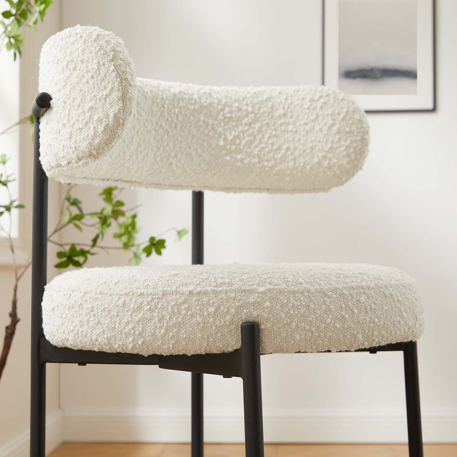 Albie Boucle Fabric Counter Stools - Set of 2 By Modway - EEI-6518 | Counter Stools | Modway - 16