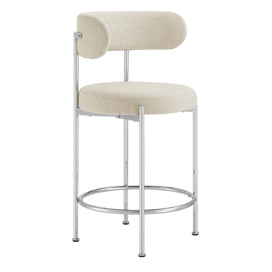 Albie Fabric Counter Stools - Set of 2 By Modway - EEI-6519 | Counter Stools | Modway