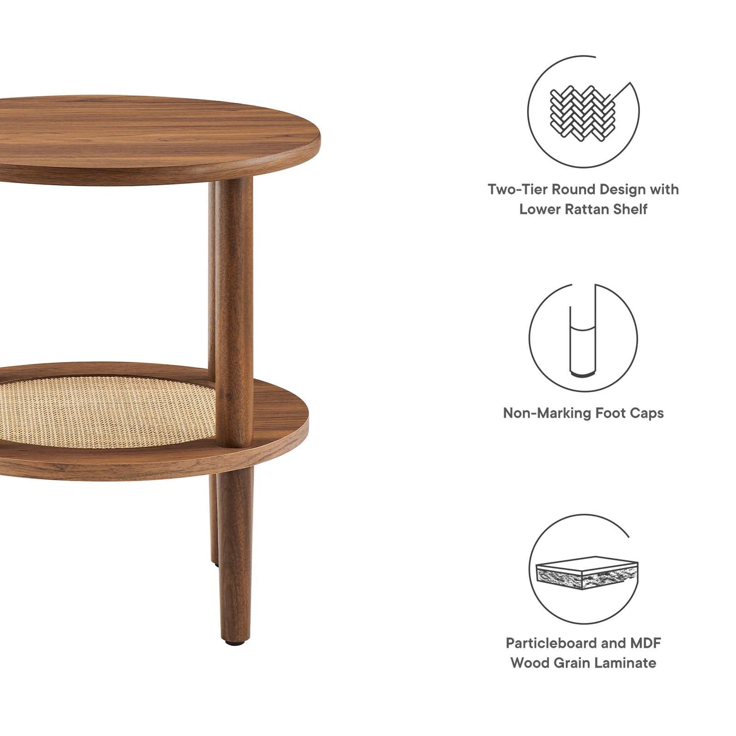 Torus Round Side Table By Modway - EEI-6527 | Side Tables | Modishstore - 12