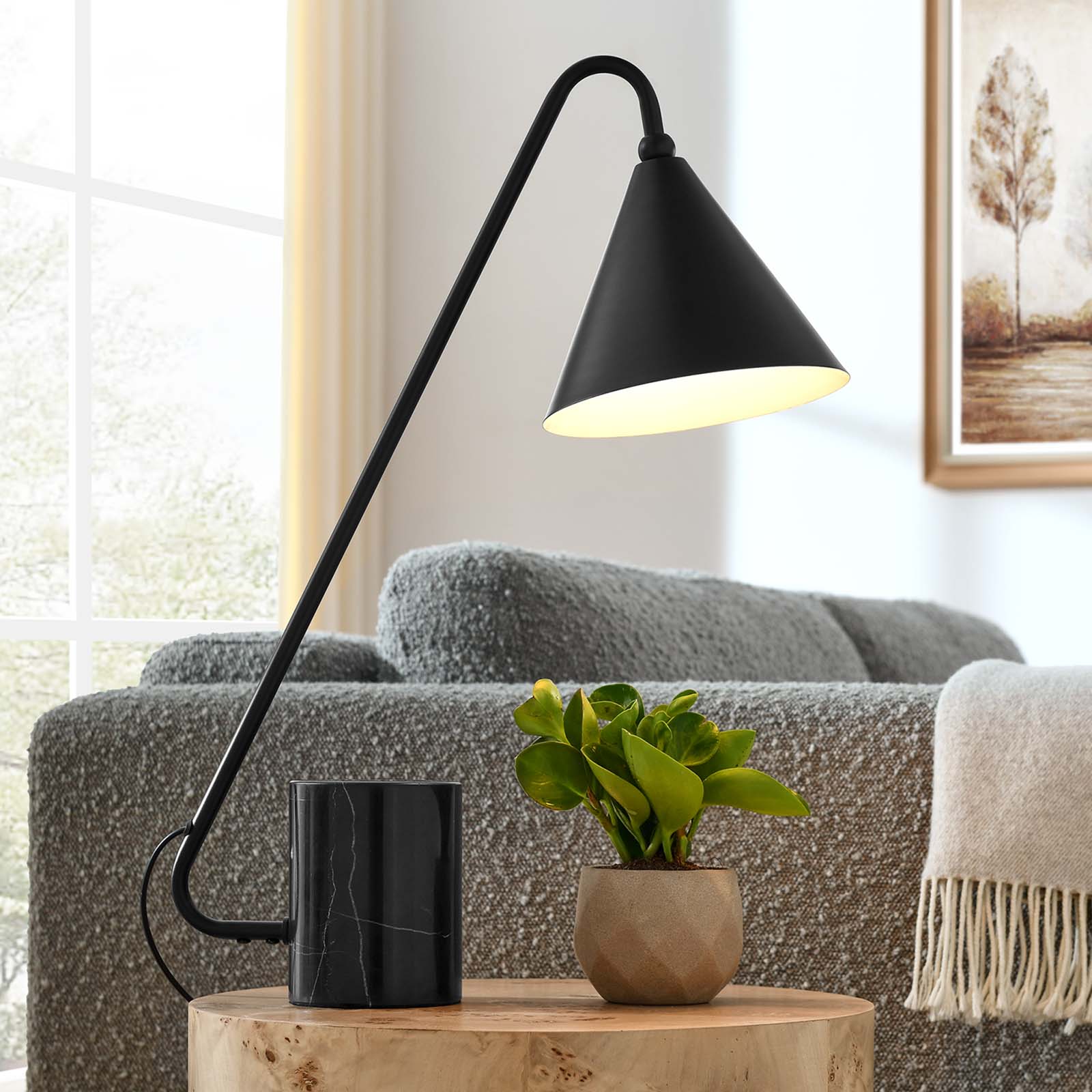Ayla Marble Base Table Lamp By Modway - EEI-6530 | Table Lamps