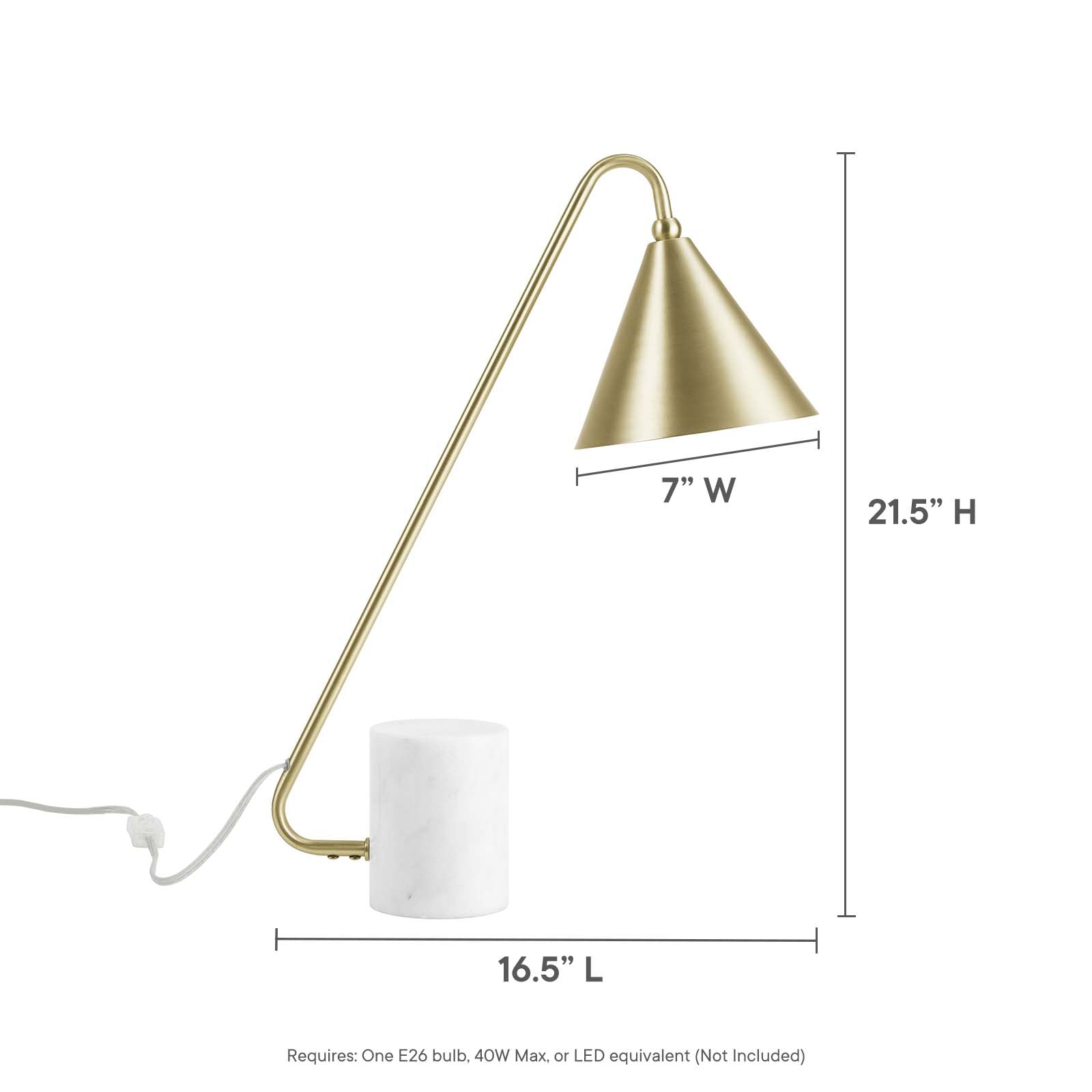Ayla Marble Base Table Lamp By Modway - EEI-6530 | Table Lamps - 17