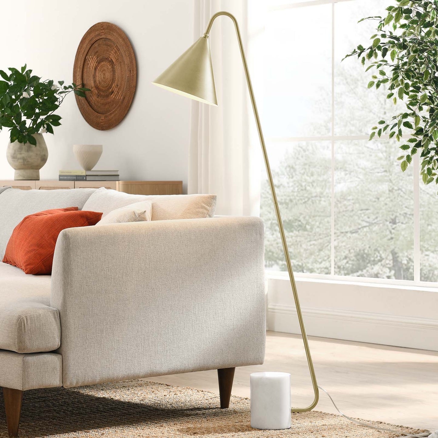 Ayla Marble Base Floor Lamp By Modway - EEI-6531 | Floor Lamps - 18
