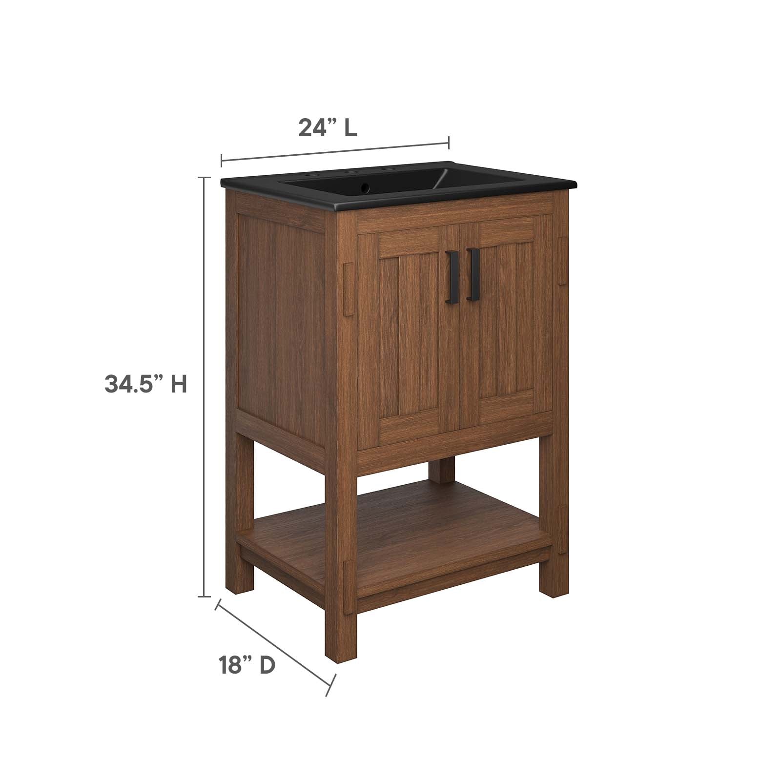 Ashlyn 24” Wood Bathroom Vanity By Modway - EEI-6534 | Bathroom Accessories | Modway - 9