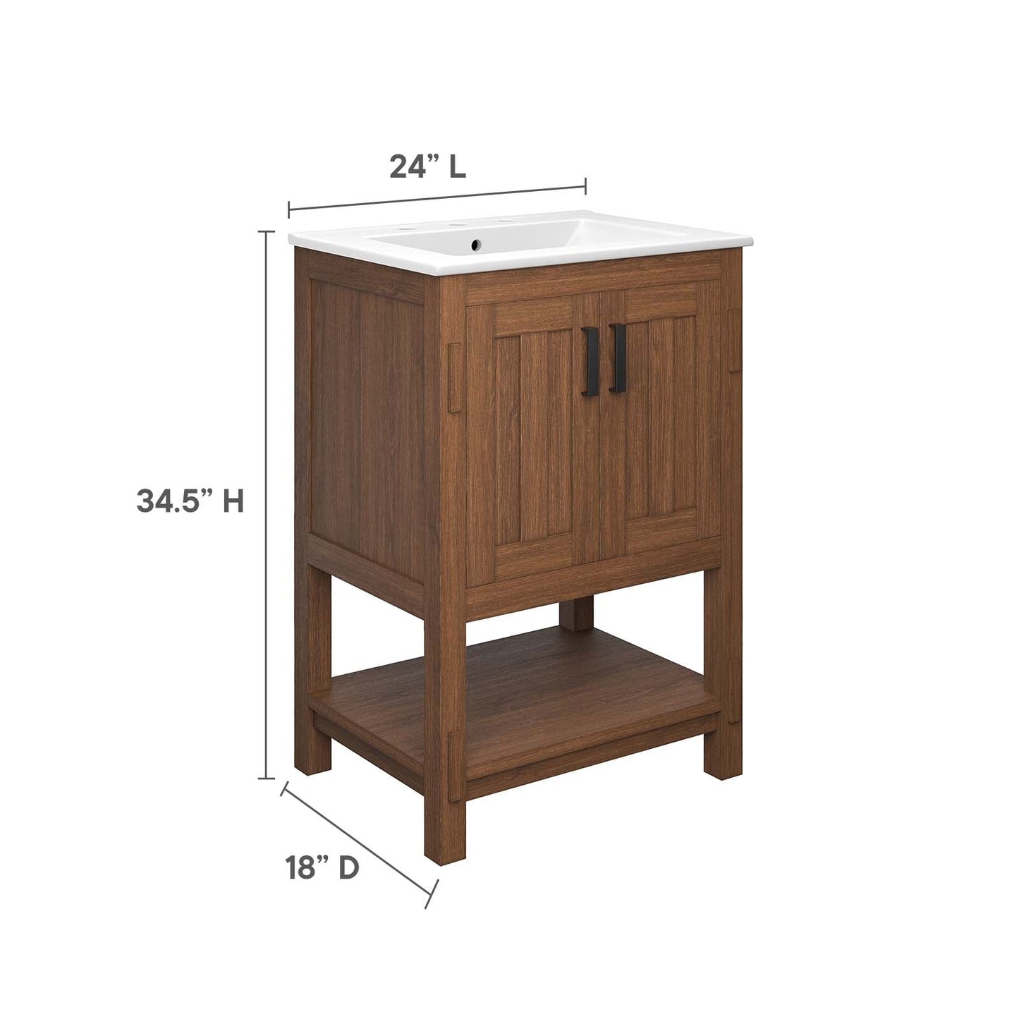 Ashlyn 24” Wood Bathroom Vanity By Modway - EEI-6534 | Bathroom Accessories | Modway - 18
