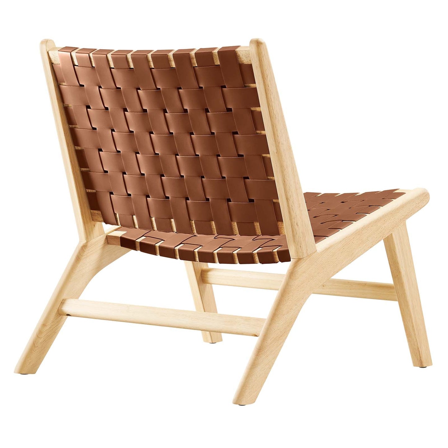 Saoirse Faux Leather Wood Accent Lounge Chair By Modway - EEI-6542 | Lounge Chairs | Modway - 3