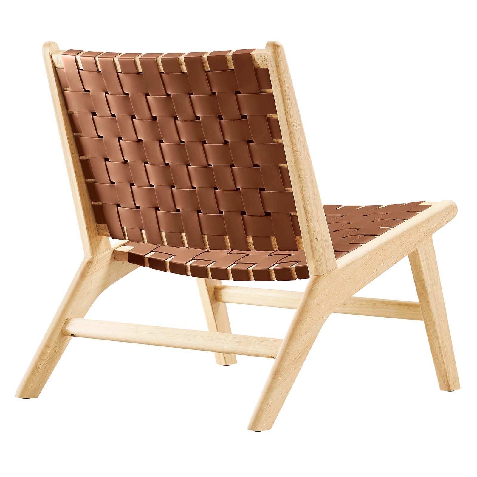 Saoirse Faux Leather Wood Accent Lounge Chair By Modway - EEI-6542 | Lounge Chairs | Modway - 3