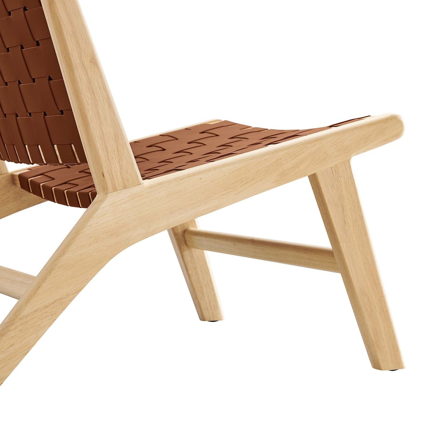 Saoirse Faux Leather Wood Accent Lounge Chair By Modway - EEI-6542 | Lounge Chairs | Modway - 5