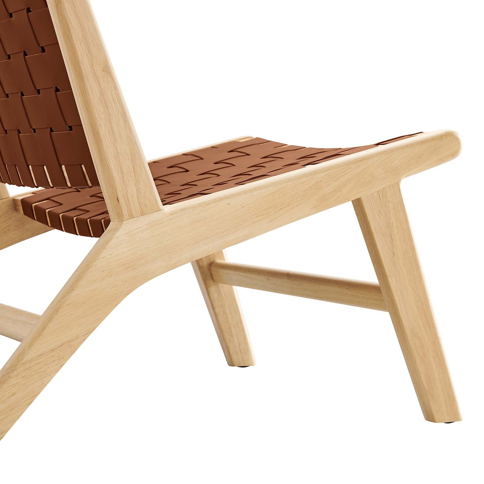 Saoirse Faux Leather Wood Accent Lounge Chair By Modway - EEI-6542 | Lounge Chairs | Modway - 5