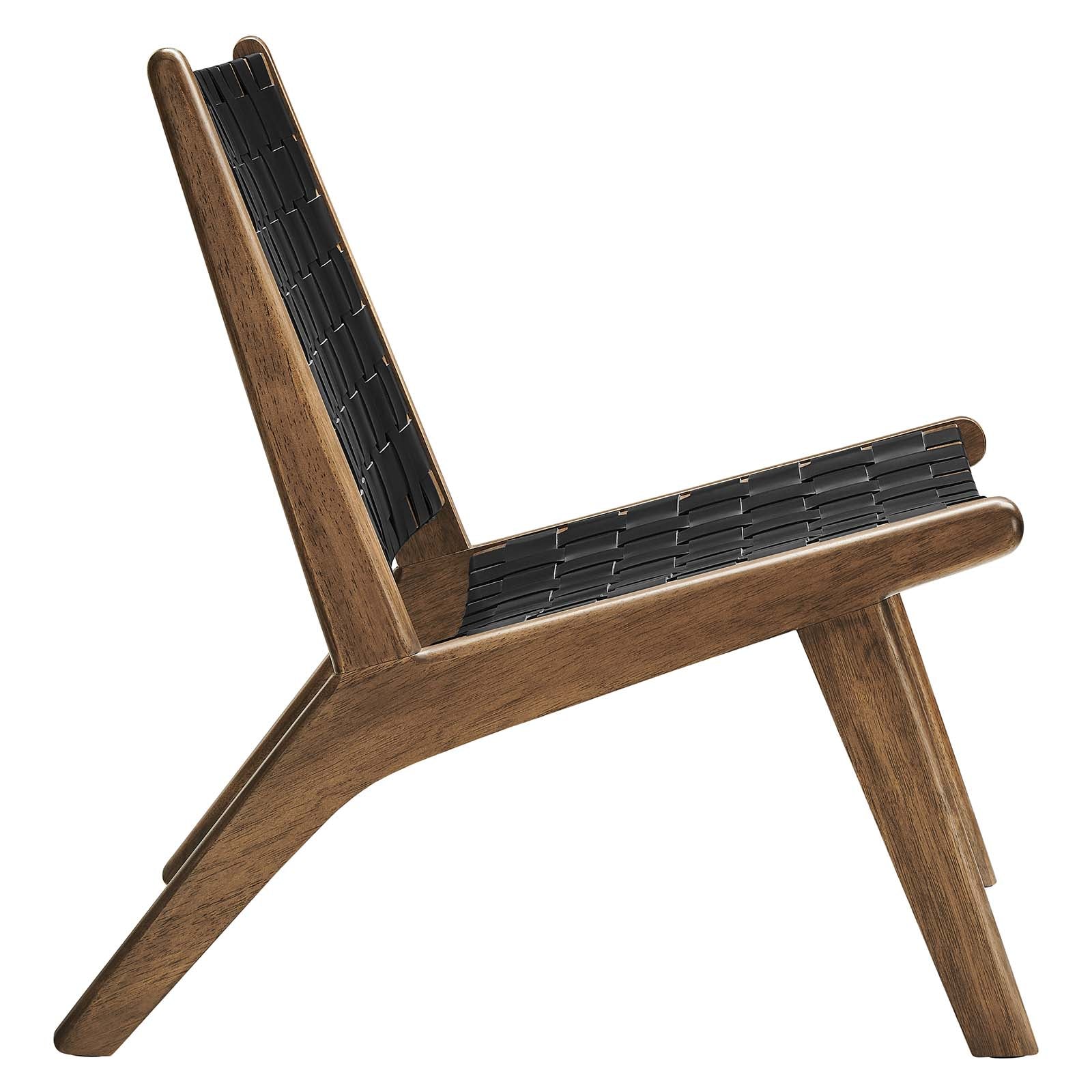 Saoirse Faux Leather Wood Accent Lounge Chair By Modway - EEI-6542 | Lounge Chairs | Modway - 10