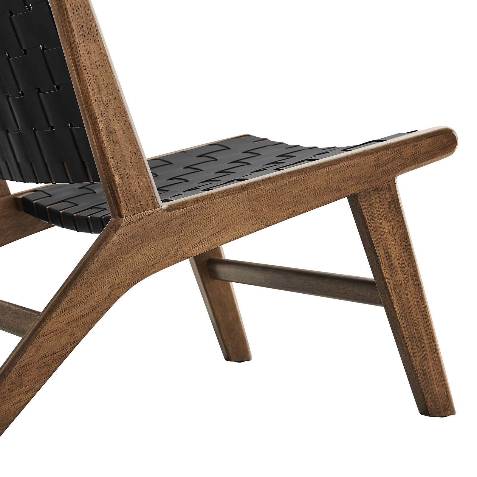 Saoirse Faux Leather Wood Accent Lounge Chair By Modway - EEI-6542 | Lounge Chairs | Modway - 13