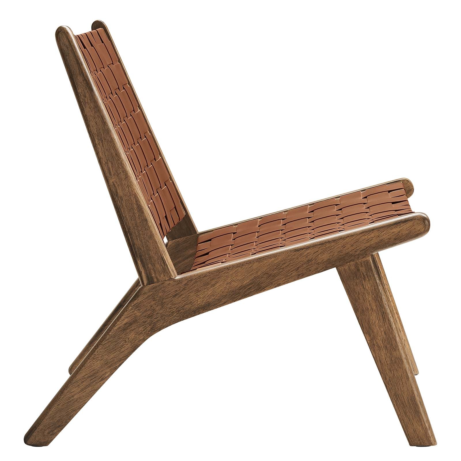 Saoirse Faux Leather Wood Accent Lounge Chair By Modway - EEI-6542 | Lounge Chairs | Modway - 18