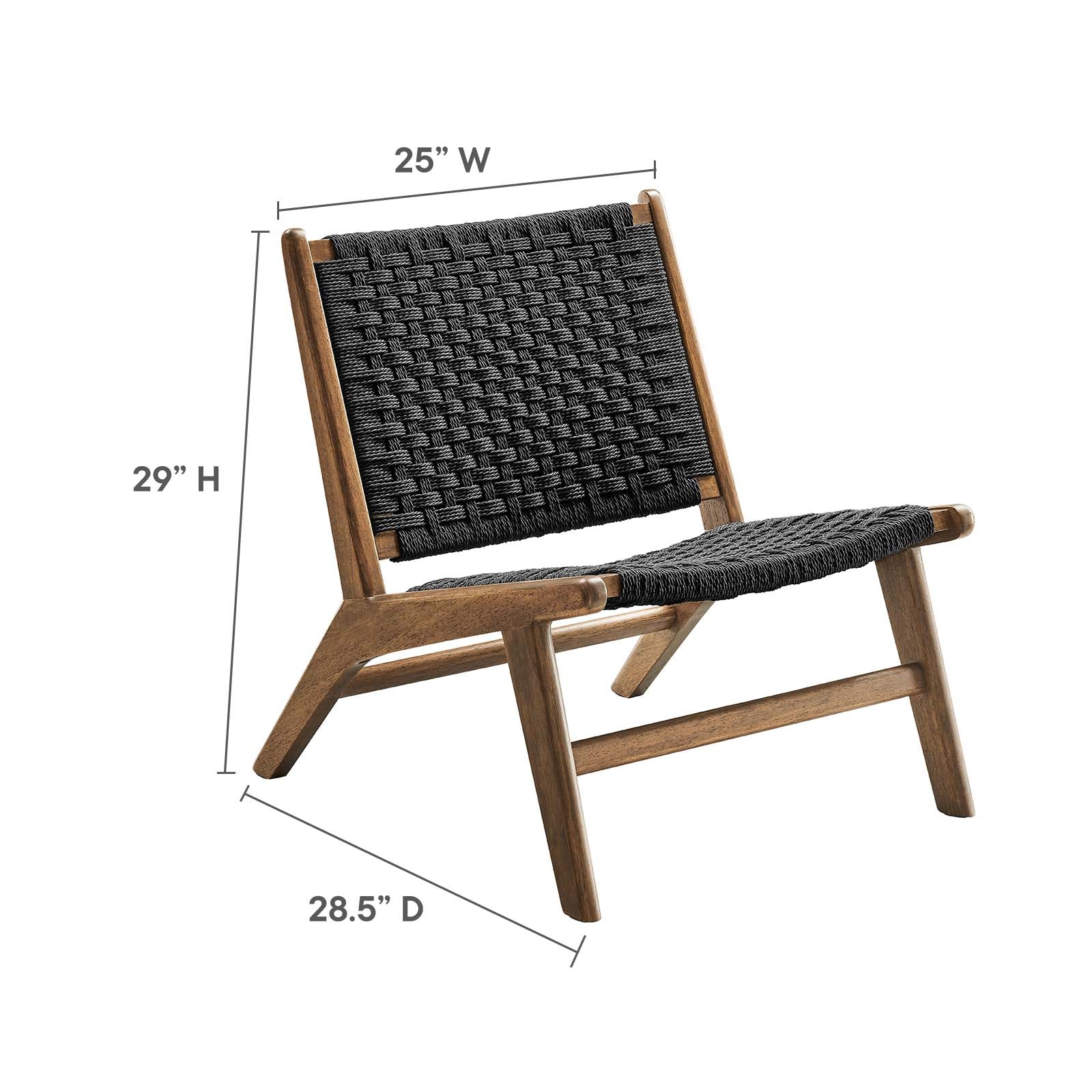 Saoirse Woven Rope Wood Accent Lounge Chair By Modway - EEI-6543 | Dining Chairs | Modway - 23